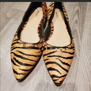 Brand New Aldo flats in Tiger print